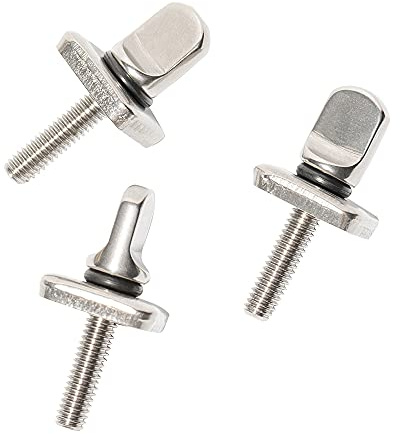 HEYTUR No Tool Stainless Steel Fin Screw for Longboard and SUP 3 Pack