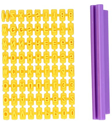 Keksstempel, Alphabet Zahl Keks-Brief-Stempel Ausstechformen Gebäck Keks-Ausstecher für Keks-Dekorationen Prägemaschine
