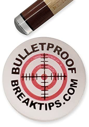 Bulletproof Break Tips Kugelsichere Bruchspitze Pool und Billard Break Tip, durchsichtig, 14 mm