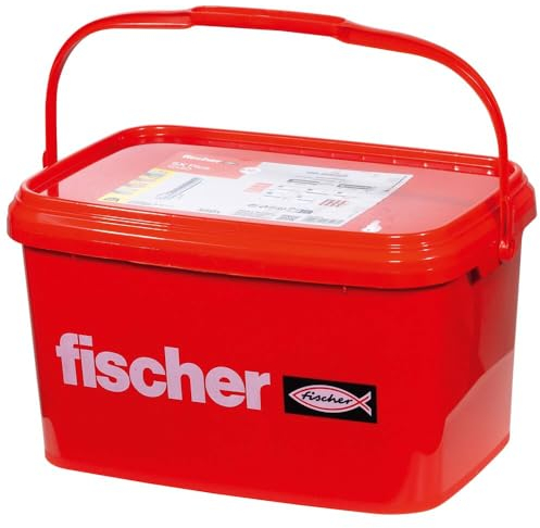fischer Spreizdübel SX Plus 12 x 60, praktischer Eimer mit 350 Nylondübeln, Dübel für optimalen Halt bei Befestigungen in Beton, Vollziegel, Porenbeton, Hochlochziegel uvm.