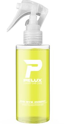 PELUX Insektenentferner - Bye Bye Insect Auto Waschen Reiniger Pflege Mücken Insekten (150 ml mit Sprühkopf)
