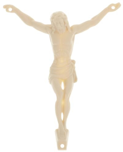 Happyyami Kreuzfigur Jesus Aufsteigende Figur -Statue Katholisches Kruzifixkreuz Jesus-kruzifix-skulptur Jesus-kruzifix-Ornament Heilige Jesusstatue Modell Handbuch Plastik