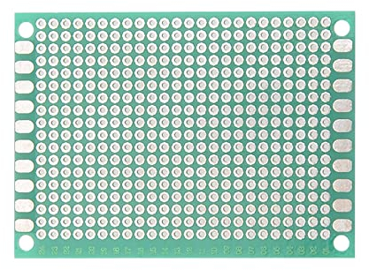 YOKIVE 5Stk Einseitig Seitig Universal Gedruckte Leiterplatten FR-4 PCB Verzinnte Platine Gut für Heimwerken Löten Elektronische Projekte (Grün 50x70mm)