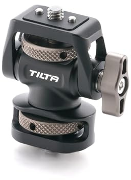 Tilta Staffa di montaggio accessoria, supporta fino a 2 kg, struttura in alluminio, ruota di 360° e inclinazione di 175°, manopola di bloccaggio regolabile, varie opzioni di montaggio, TA-AMB3-B