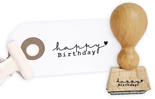 Der kleine Sperling Stempel Happy Birthday, Stempel Geburtstag, Geburtstagsstempel