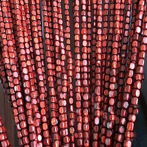 Natural Wooden Bamboo Beaded Door Curtain 80x200cm Boho Room Divider Decor for Bedroom or Hallway Privacy Screen Panel with Colorful Beads Stylish Door Fly Screen Curtain for Closet Entrance