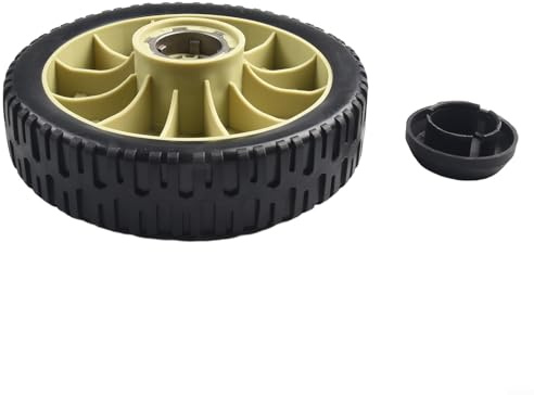 LVYXON Ruote di trasmissione di ricambio per tagliaerba Honda Serie HRJ Set anteriore 19,5 cm posteriore 20,5 cm di diametro con coperture del mozzo (posteriore)