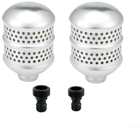 Sumsoctober 2 cabezales de aspersor de burbujas para riego suave, cabezales de aspersor de burbujas de aluminio, burbujeador a prueba de óxido, manguera de jardín hembra de 3/4 pulgadas