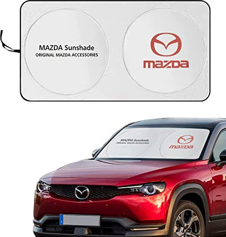 XYHAOAI Parasol Plegable para Parabrisas con película Protectora UV Compatible con Mazda CX-3 CX-5 CX-9 RX7 Serie 2 Serie 3 Serie 6
