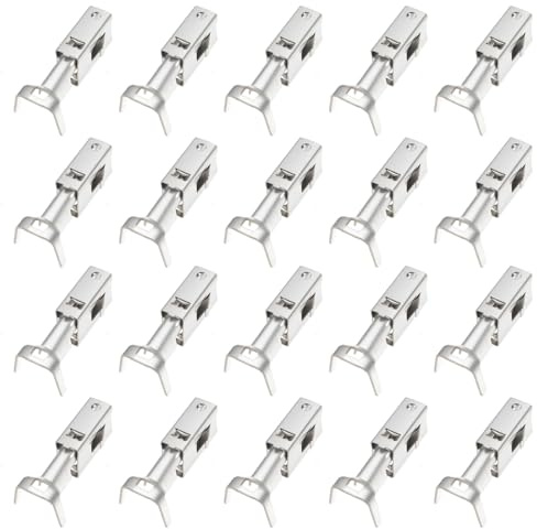OTOTEC 20 Pezzi 6,3 Mm Terminali Femmina A Crimpare 1241416-1 Per Connettori Auto 1,00 Mm²-2,50 Mm² Cablaggio