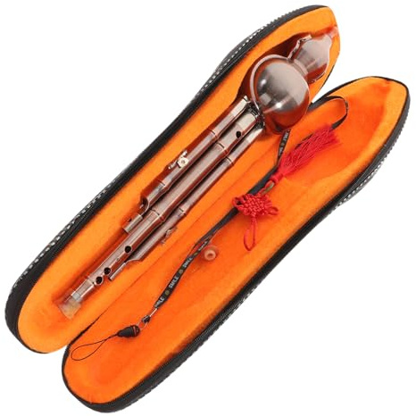TOGEVAL Traditionelles Chinesisches Instrument Dreiton Pp Flöte mit Elegantem Design und Reinem Klang für Anfänger als Geschenk für Musikliebhaber Zufälliger Stil