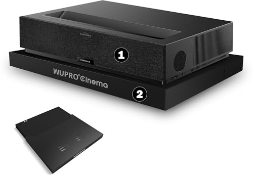 Paquete-Formovie Theater Premium 4K UHD Proyector Ultra Corto Láser+Pantalla de Proyección de Marco Fijo de 2200 ISO Lúmenes Cine en Casa (Proyector+WP7)