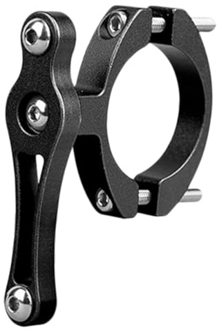 Toyvian Premium Aluminum Alloy Bike Bottle Cage Adapter with Double Screws Fixation Lightweight and Seat Post Mount Compatible with Mountain and Road Bikes for Secure Bottle Cage