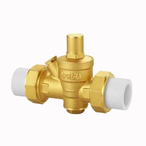 RPXHZLKTM Válvula Reductora de presión, Válvula Reductora de presión latón PPR 20-50 mm(Valve with Gauge,PPR32)