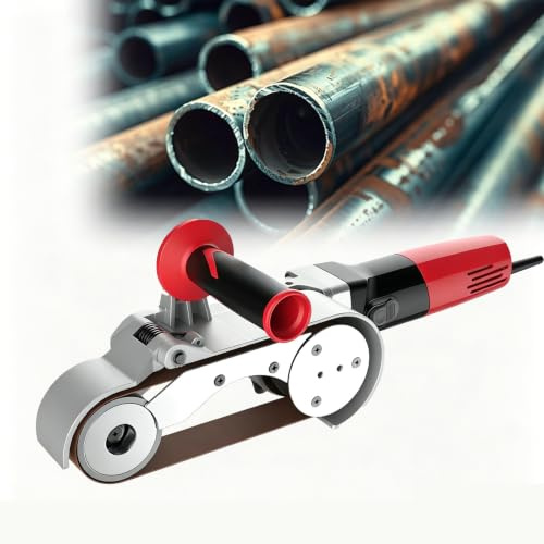 Lijadora Pulidora De Tubos 1100 W, Lijadora De Banda Profesional Con 6 Velocidades Ajustables Hasta 2600 RPM, Para Pulido, Lijado, Acabado Satinado, Desbarbado Y Eliminación De Óxido