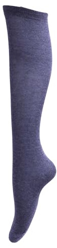 Universal Textiles Childrens Girls Plain Knee High School Socks (Pack Of 3) (US 13-4 (Age: 8-12 years)) (Navy)