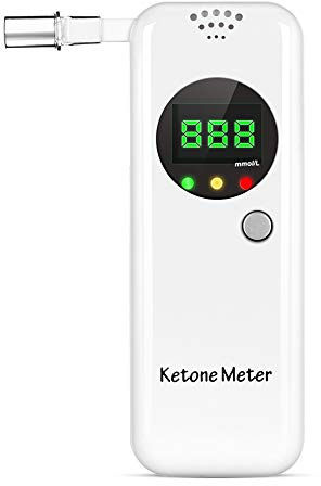 Ketone Breath Meter, Professional Portable Ketone Breath Tester, Digital Ketone Breathalyzer with 10 Mouthpieces (Color2)