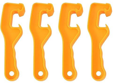 Hemobllo Bucket Opener - 4 Pcs Bucket Lid Opener Plastic Opener Lid Remover Pail Lid Lifter Bucket Opener Tool Wrench for Home Restaurant Kitchen (Random Color)