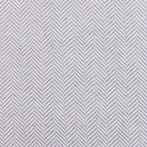 SCHÖNER LEBEN. Jacquard Stoff Dekostoff Doubleface Miseno Fischgrät hellgrau 2,80m Breite