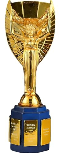 SWAYVES Trofeo Di Calcio Coppa Del Mondo Campioni 1: 1 Ripristino Trofei Premio Di Calcio Fan Ufficio Ornamento