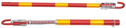 TONFEION Car Safety Tow Bar 5T Recovery Tow Ball Towing Bar Spring Damper Steel Towing Pole, 2 Pieces, For Car Van Truck