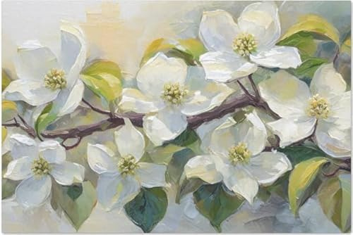 The Shabby Hummingbird Carolina Dogwoods Extra Large Decoupage Paper, 21x29 (For use on furniture, large projects)