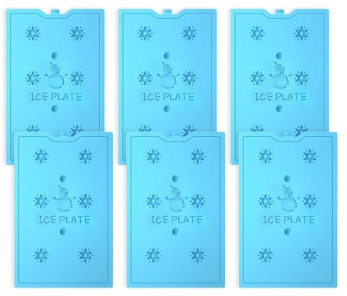 Kyzuzia 6 Kühlakkus für Kühltasche，Wiederverwendbare Kühlelemente | 200ml Kapazität | Perfekt für Kühlbox und Outdoor