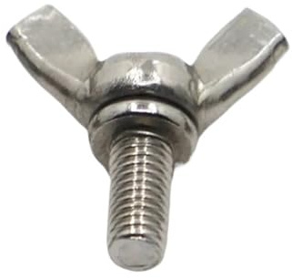 KSeSii 1-5pz Bulloni ad alette Vite a farfalla Acciaio inossidabile 304 M3 M4 M5 M6 M8 M10 Viti a testa zigrinata DIN316(25mm,M10 1pc)