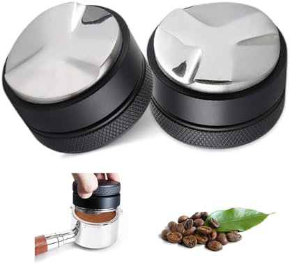 YZROHYI Distribuidor de Café 58 MM,Nivelador de Café Acero Inoxidable,Herramienta de Distribución de Café,Coffee Tamper Cafe Espresso,Prensador de Cafe Profesional,Accesorios Barista para Cafetera