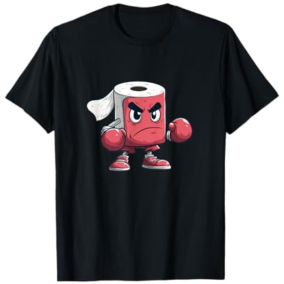 Superbe Look de Papier Toilette pour Les Amateurs de Gants de Frappe T-Shirt