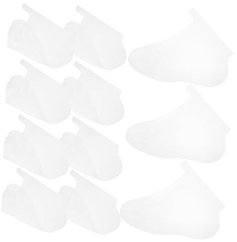 Anneome 100 Stück Transparente Kunststoff fußabdeckungen für Pediküre Wasserdichte Fußmasken socken zum Feuchtigkeitsspenden für Damen und Herren Einfache Anwendung bei Fußpflege