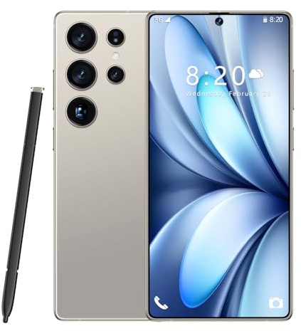 COTSRGT S24 Ultra Unlocked Mobile Phones, 16GB RAM 1TB ROM, 72MP 108MP AI Camera, 8000mAh, Dual SIM Smartphone, 5G/4G Android 14 Smart Phone, WiFi/GPS, Fingerprint/Face ID,Gray-7.3 Inch