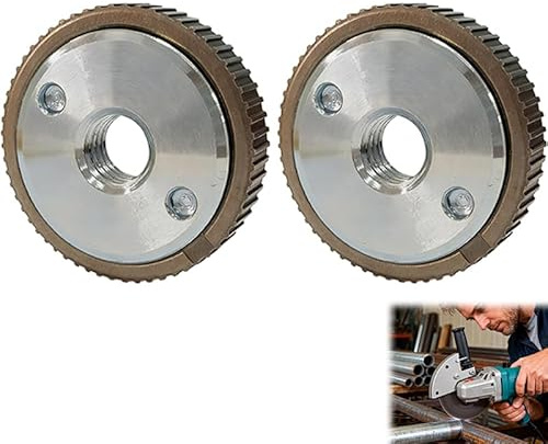 2 Pièces Ecrou Serrage Rapide M14, Ecrous Meuleuse Rapides, Écrous de Serrage Rapide M14 pour Meuleuses Angulaires, Installation Facile sans Outil, Compatibles avec Toutes les Marques