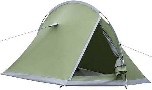 Zelt 2 Personen,Camping Zelt mit Moskitonetz Wasserdicht Kuppelzelt Ultraleicht Zelte Kleinem Packmaß Familienzelt Camping Tent Für Trekking