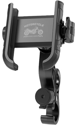 Support de Téléphone Moto | Pince portable rotative antichoc - Support pour Téléphone Trottinette Électrique | pour Anniversaire, Course, Navigation, Trajet Quotidien, Tourisme, Sport,
