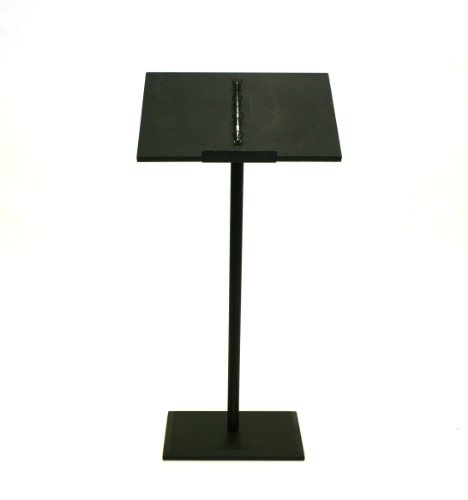 Black Metal Lectern, Podium, Speakers Stand, Lecterns, Menu Holder, Front of House Stand