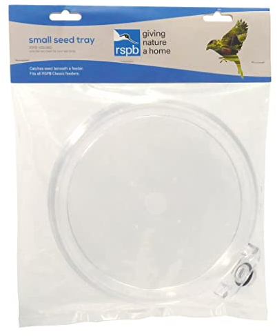 Feeder Bird Tray - Seed Catcher to Reduce Waste and Mess, Weather Resistant, Extra Perching Space, Suitable for Hanging Feeders, Easy to Clean with Drainage Holes - RSPB