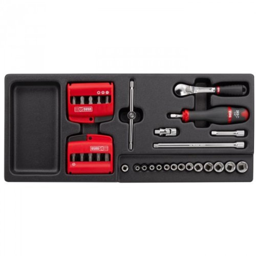 USAG 519/613AEB - Assortimento con cricchetto, bussole ed inserti (41 pz) 05190778