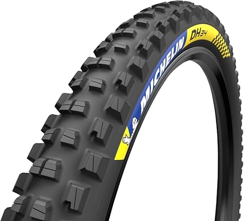 Michelin DH34 Racing Line Front or Rear Mountain Bike Tire for Mixed Terrain, MAGI-X DH Compound, 27.5 x 2.40 inch