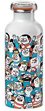 Guzzini - On The Go, STREET BOTTLE, Bottiglia Termica da Viaggio - Multicolore, Ø 7,3 x h21,2cm | 500 cc - 1167D452