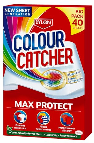 Colour Catcher Complete Action+ Laundry Sheets, Helps to Prevent Colour Run and Protects Brightness – 40 Sheets