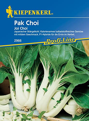 Kiepenkerl 2966, Pak Choi Joi Choi F1, Portionssaatgut, Japanischer Stängelkohl, Gemüse mit mildem Geschmack