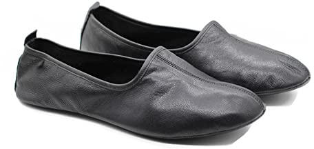 Akdam Men's Indoor Leather Slippers Black Traditional Babouche House Shoes Moccasin (us_footwear_size_system, adult, men, numeric, medium, numeric_9)