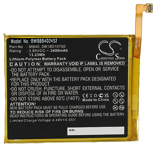 vhbw Akku kompatibel mit Motorola Edge 20 Lite | 20 Lite 5G 202, 20 5G, 20 5G 2021 Handy Smartphone Telefon (3400 mAh, 3,89 V, Li-Polymer)