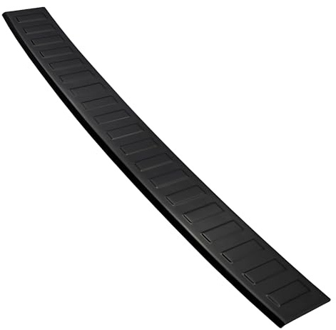 Aroba AR1113-BL Edelstahl Schwarz Black Chrome Ladekantenschutz kompatibel mit Volkswagen Golf VII 7 Variant Kombi BJ. 9.2013-12.2016 passgenau Abkantung Farbe Schwarz-Anthrazit