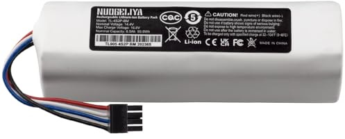 Para Dreame D9 F9 BOT L10/Pro/Plus/D10s/L10/L10s/Z10 Pro, Xiaomi S50/S55,Xiaomi Mi S5/S6/S7/Q7 Max MaxV Ultra PureTRUEVER Finder Rls3 robot aspirador 14,4 V 6500 mAh batería de repuesto de iones de