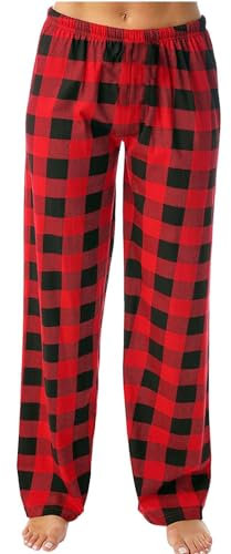 Casual Plaid Lose Sport Plaid Pyjama Hosen Hosen Pyjama Hosen Nachtwäsche Buffalo Plaid Pyjamas Schwarz Karierte Hose Damen Kleidung Damen Hose