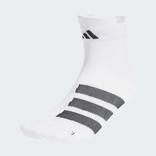 adidas Unisex RUNxADIZERO Sock 1PP, White/Black/Black, 8.5-10