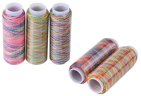 WGFOIP Nähgarn-Set, Buntes Stickgarn, Quilt-Stickgarn, Spulen, Bekleidungszubehör für Handnähen, Quilten aus Polyester