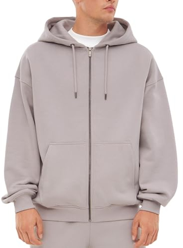 Johnny Urban Sweatjacke Damen & Herren - Caleb - Oversized Kapuzenjacke mit Reißverschluss - Unisex Zip Hoodie - Weiche Innenseite - Sweatshirt Jacke Mit Kapuze